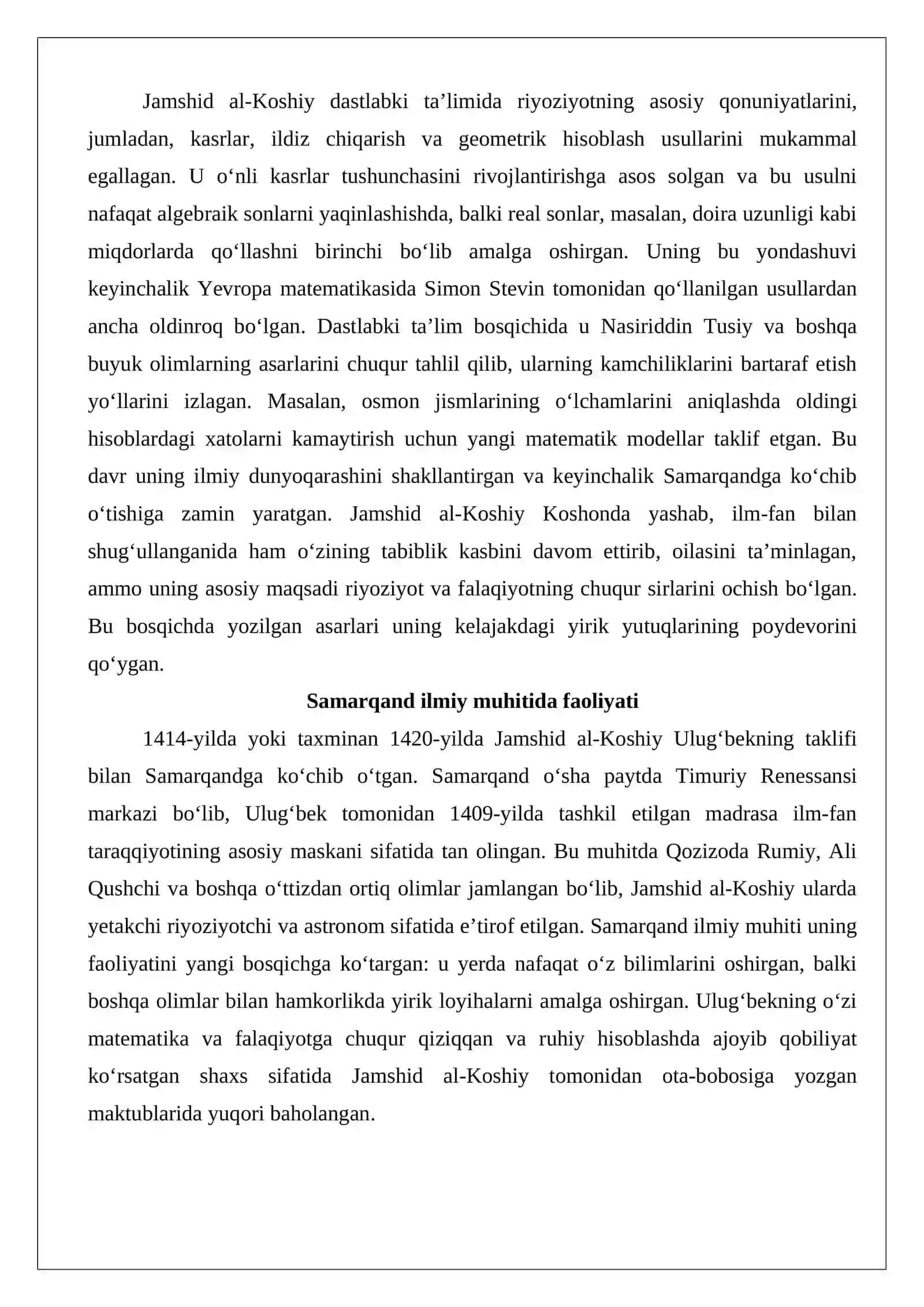 Jamshid al-Koshiy (vaf. 1430) 4