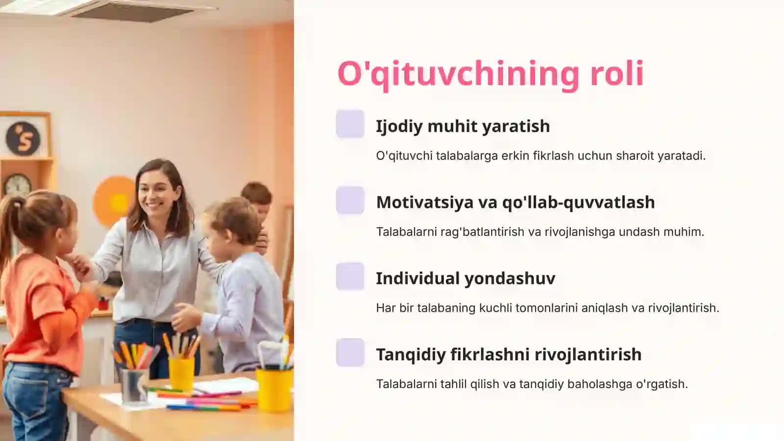 Tasviriy san'at darslarida talabalarning ijodiy qobiliyatlarini shakllantirish 4
