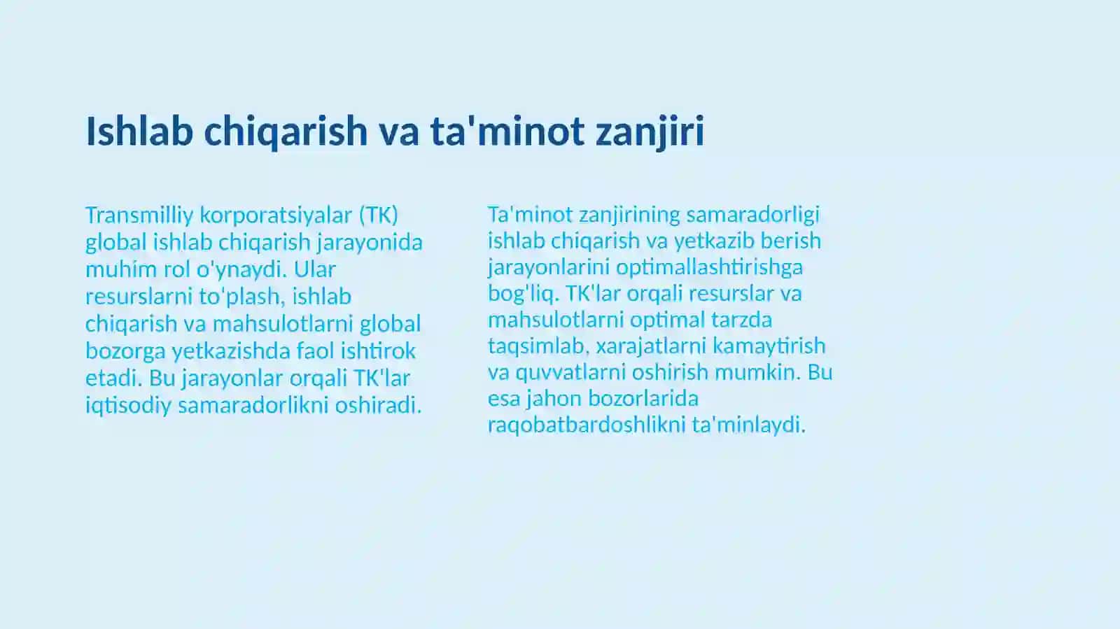 Transmilliy korporatsiyalarning jahon iqtisodiyotidagi asosiy funksiyalari 4