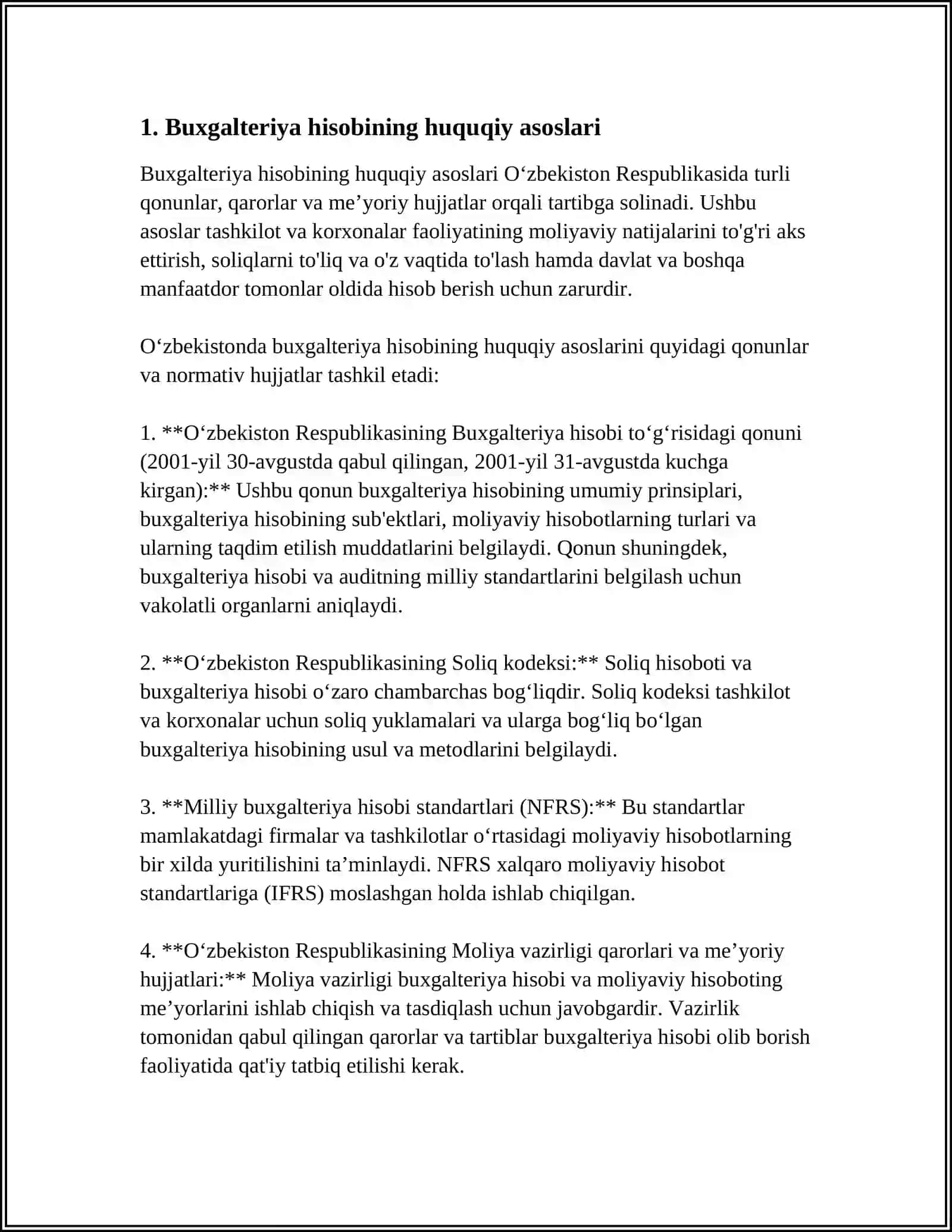 Buxgalteriya hisobining huquqiy asoslari 4