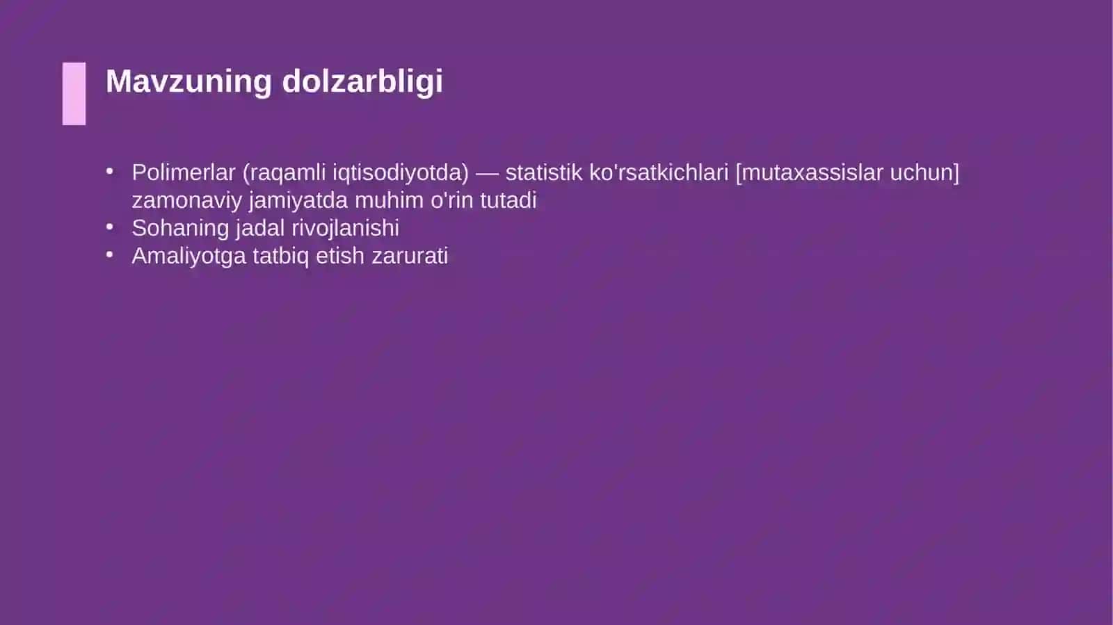 Polimerlar (raqamli iqtisodiyotda) — statistik ko'rsatkichlari [mutaxassislar uchun] 4