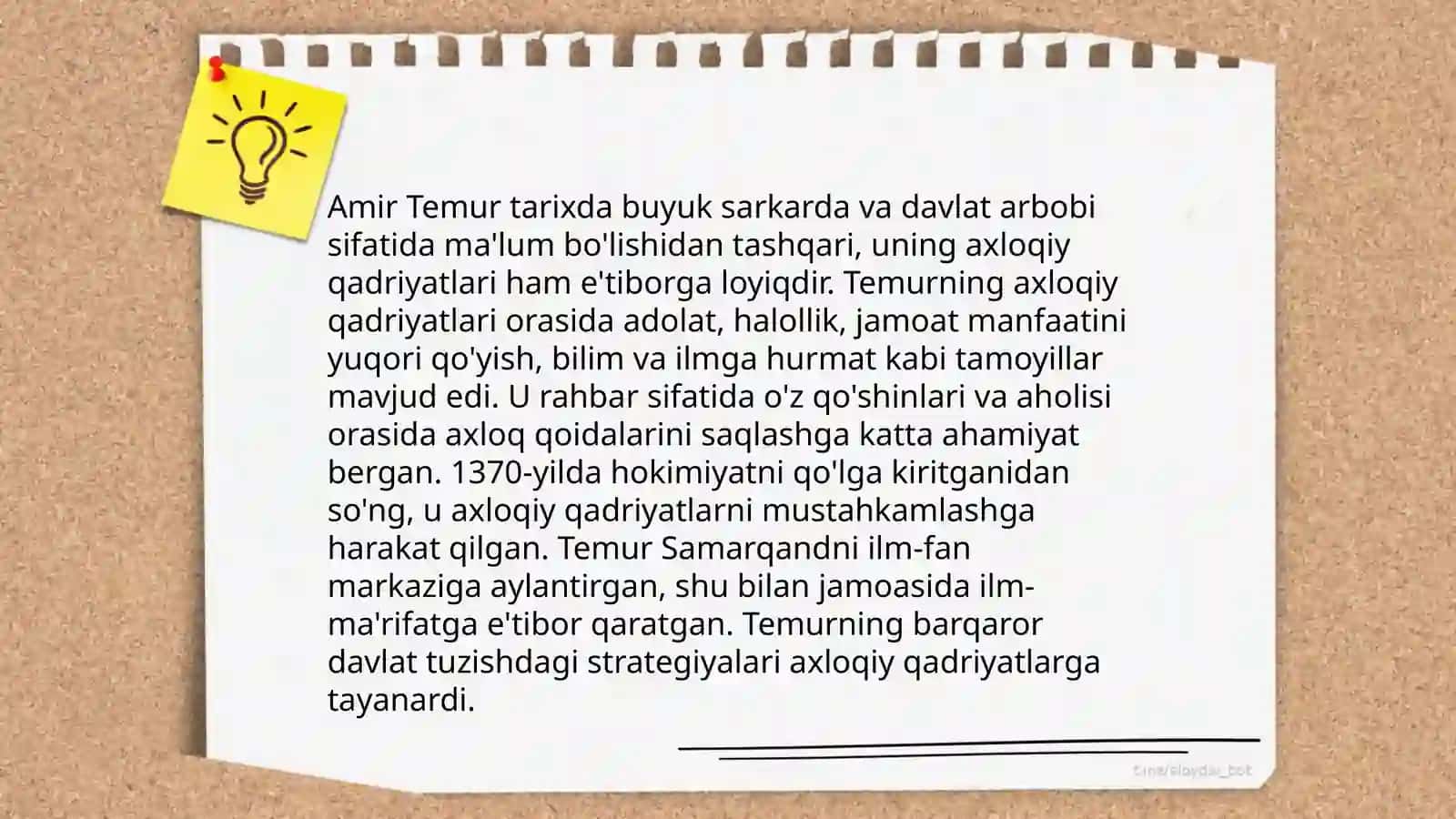 Amir Temur, Mirzo Ulug'bek, Navoiy, Boburlarning ''ma'naviy-marifiy'' hikoyalari 4