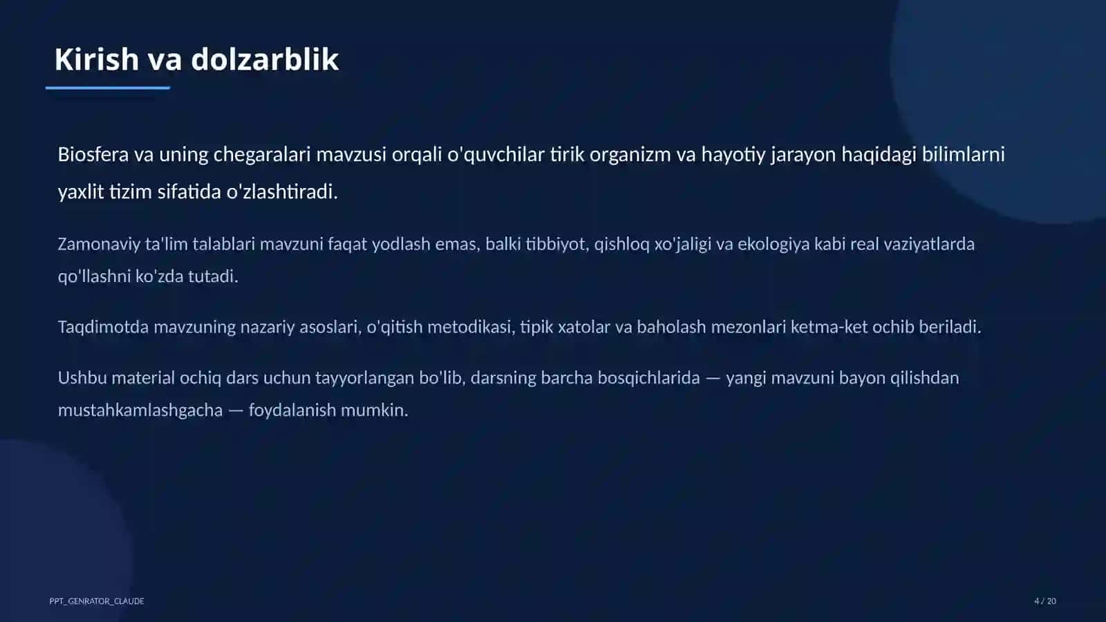 Biosfera va uning chegaralari (10-sinf) 4