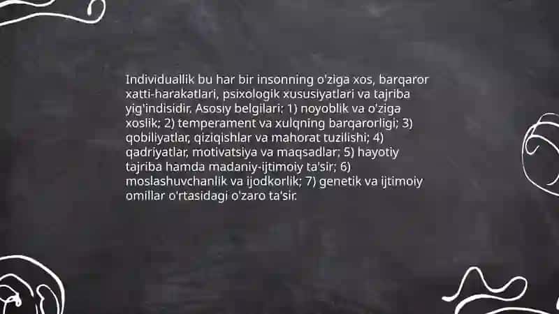 Nazariy asoslari: Shaxs tushunchasi 4