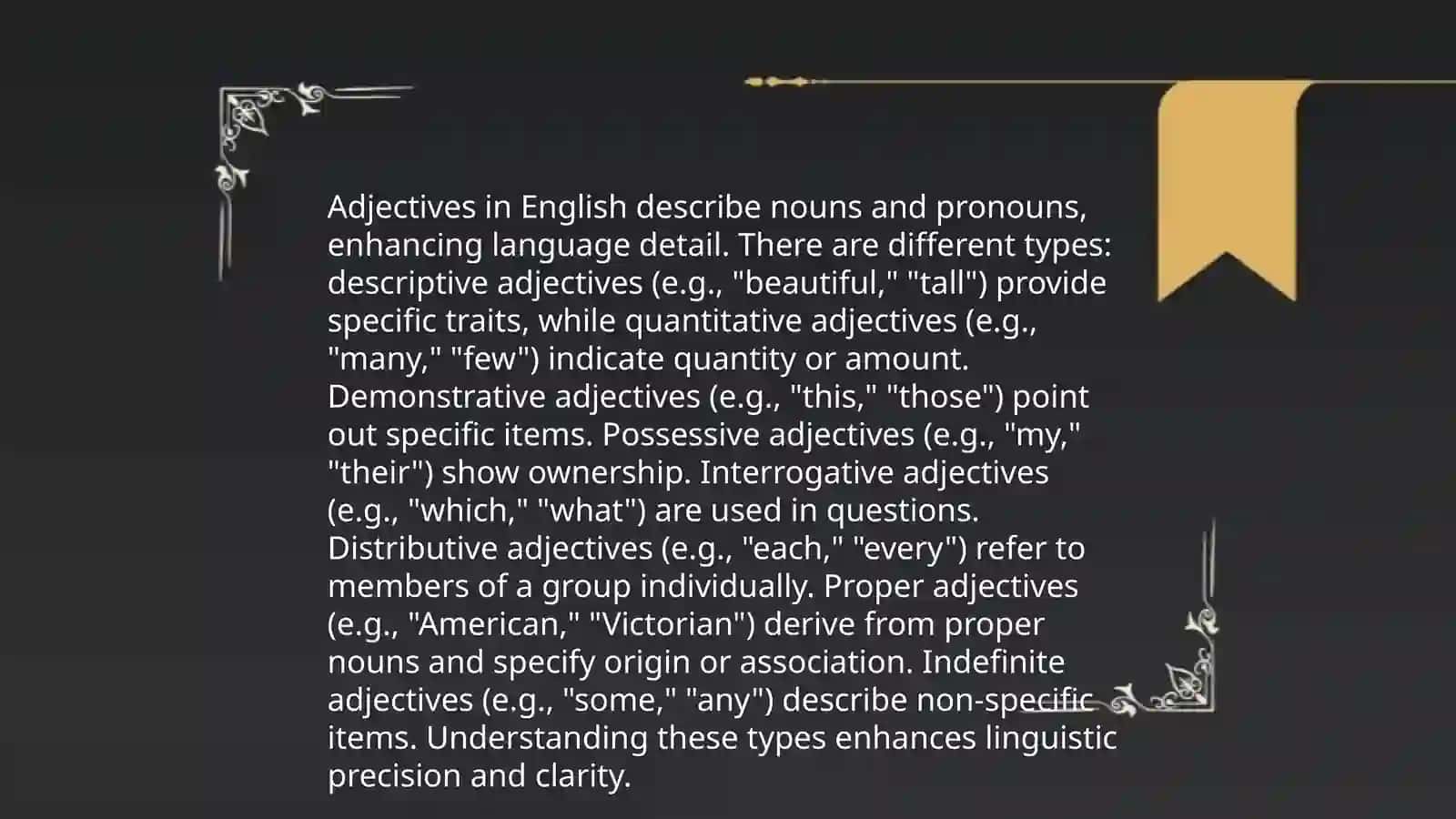 Adjectives and adverbs 4