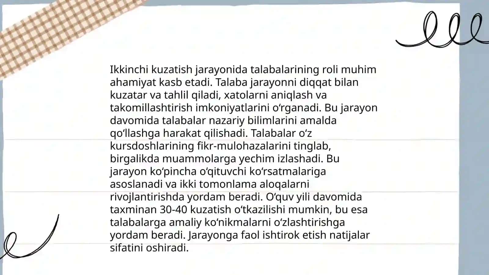 Pedagogik Kuzatish Metodi Turlari va Ung`a Qoʻyilgan Talablar 4