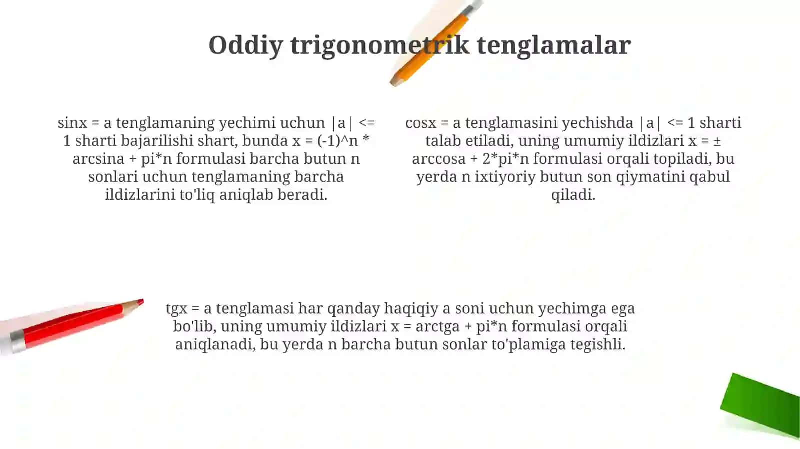 Trigonometriktenglamalar 4