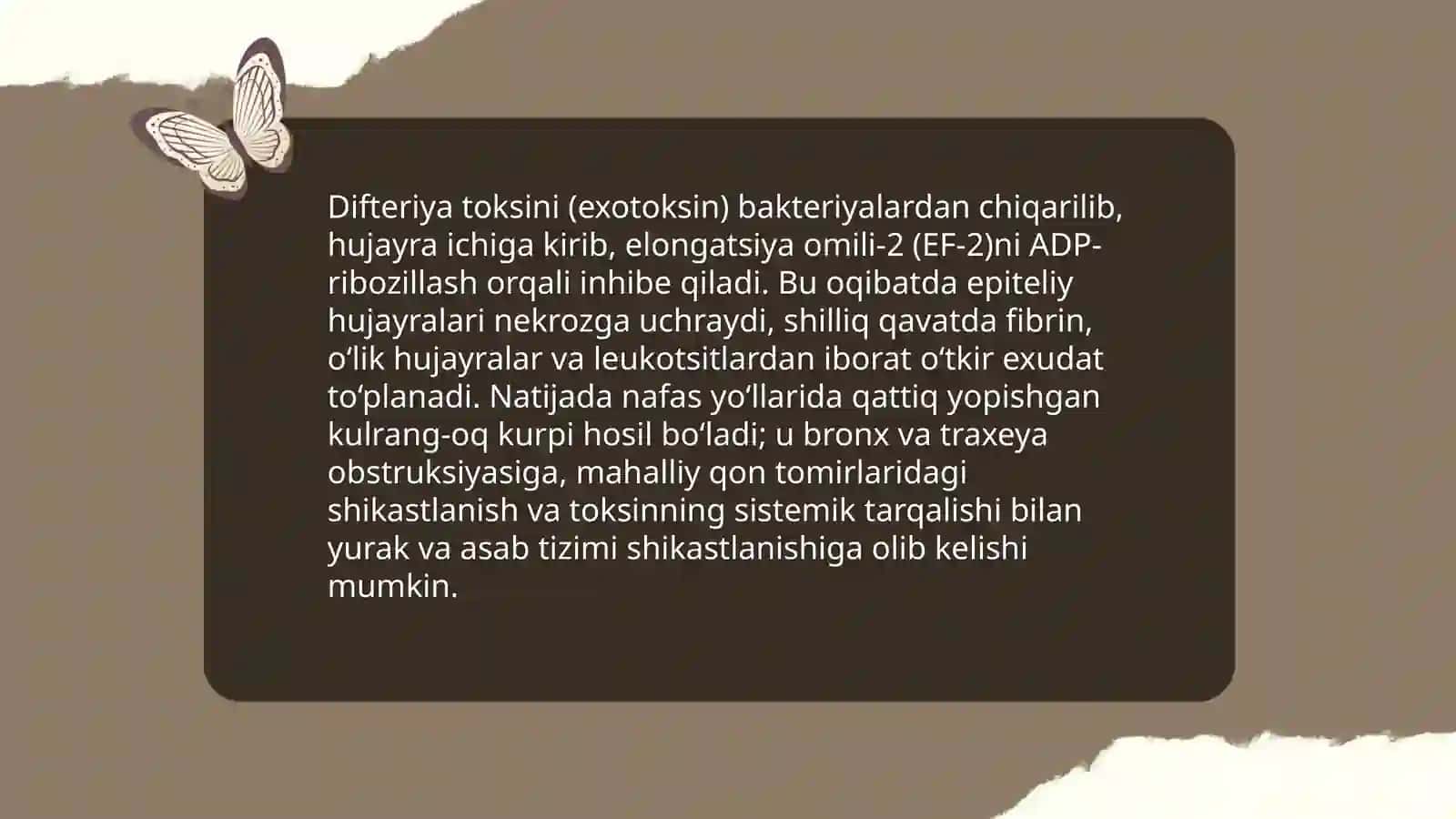 Nafas olish yo'llarining difteriyasi (difteriya kurpi) 4