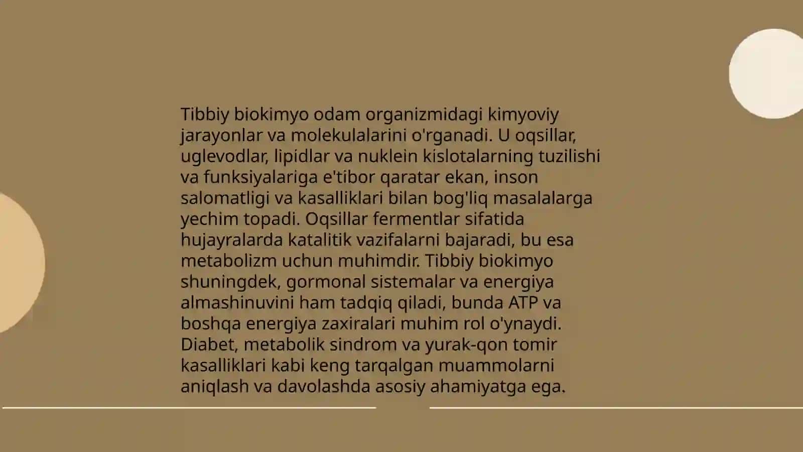 Tibbiyot va Kimyo Asoslari 4