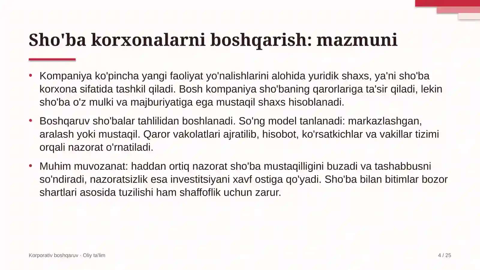 gaz quvurlari qurilishida sho'ba korxonalarni boshqarish 3977 4