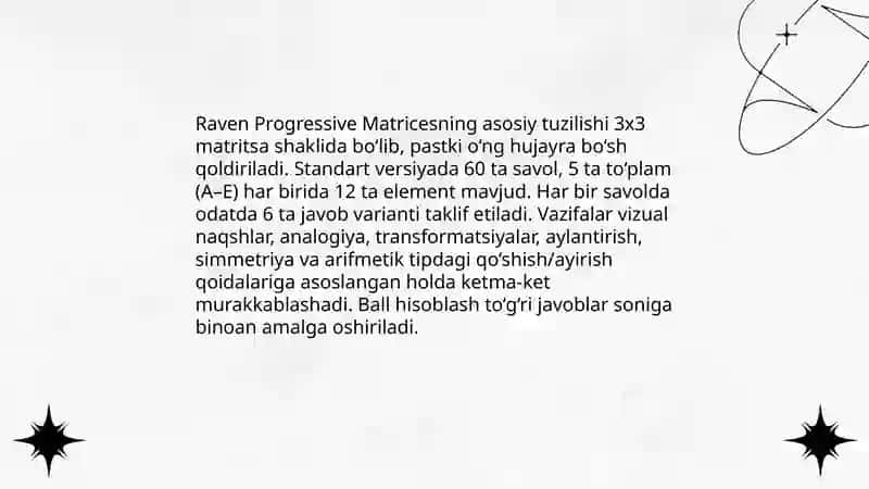 Raven IQ testi 4