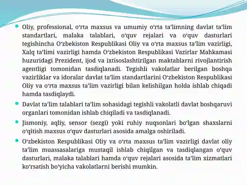 Davlat ta'lim standarti 4