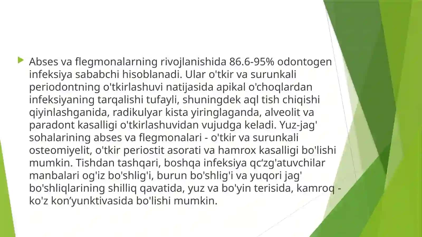 Yuz-jag' kasalliklari va jaroaxatlari 4