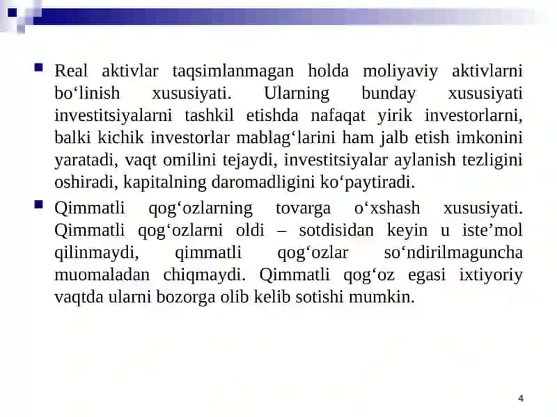 Xalqaromoliyabozorlarivamarkazlariningrivojlanishbosqichlari 4