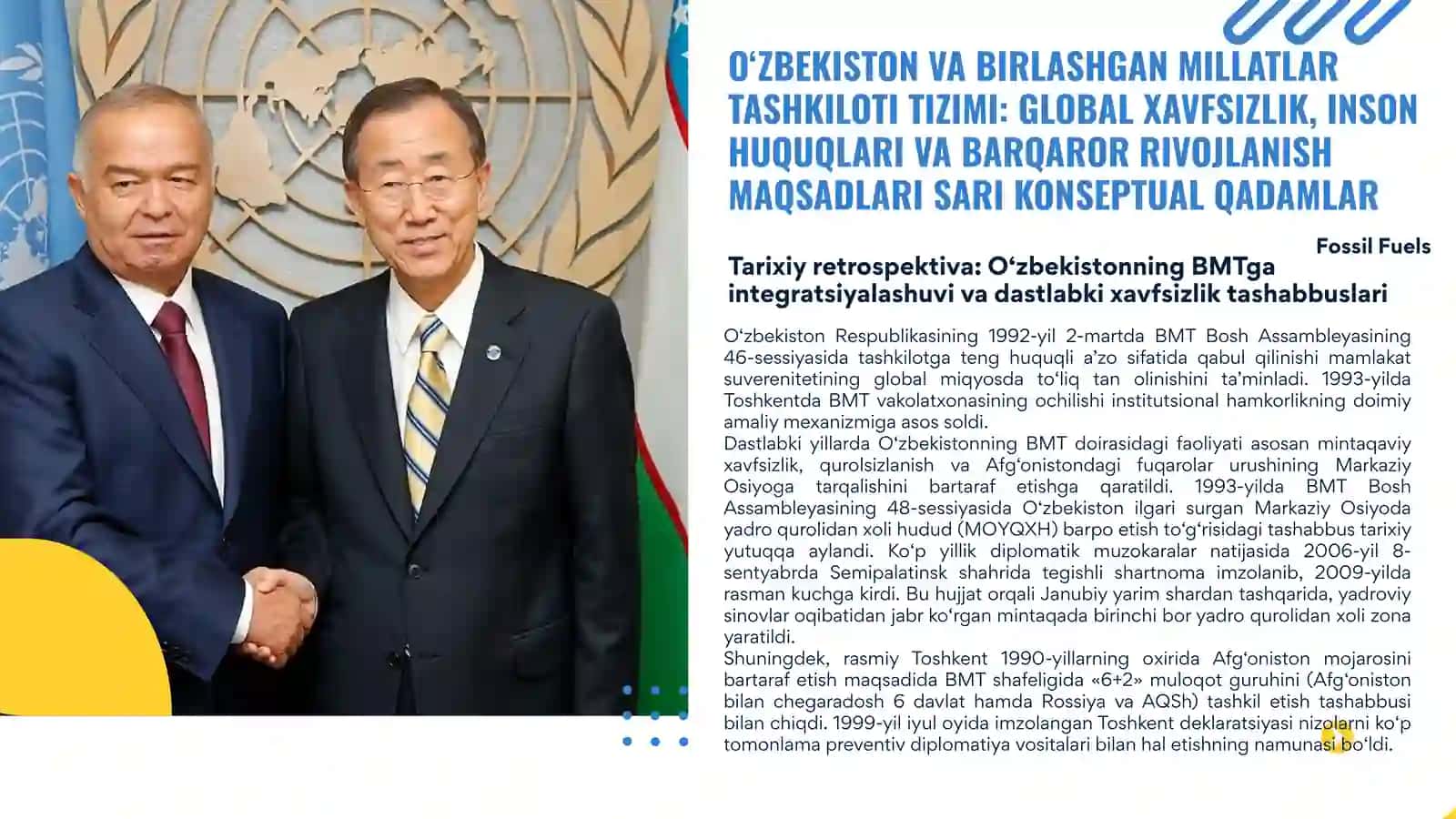 O‘zbekiston Respublikasining xalqaro tashkilotlar bilan ko‘p tomonlama hamkorligi 4