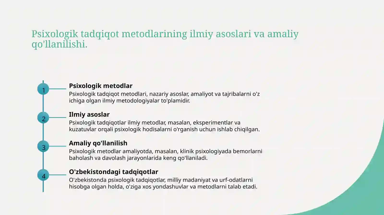Psixologiyani tadqiqot metodlari 4