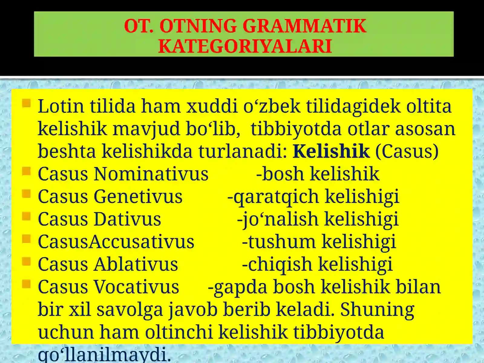 OTNING GRAMMATIK KATEGORIYALARI 4
