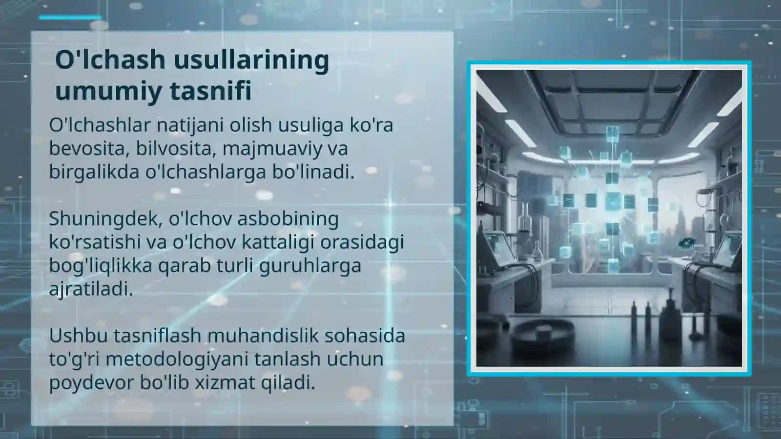 O'LCHASHLARNI BAJARISH USULLARI 4