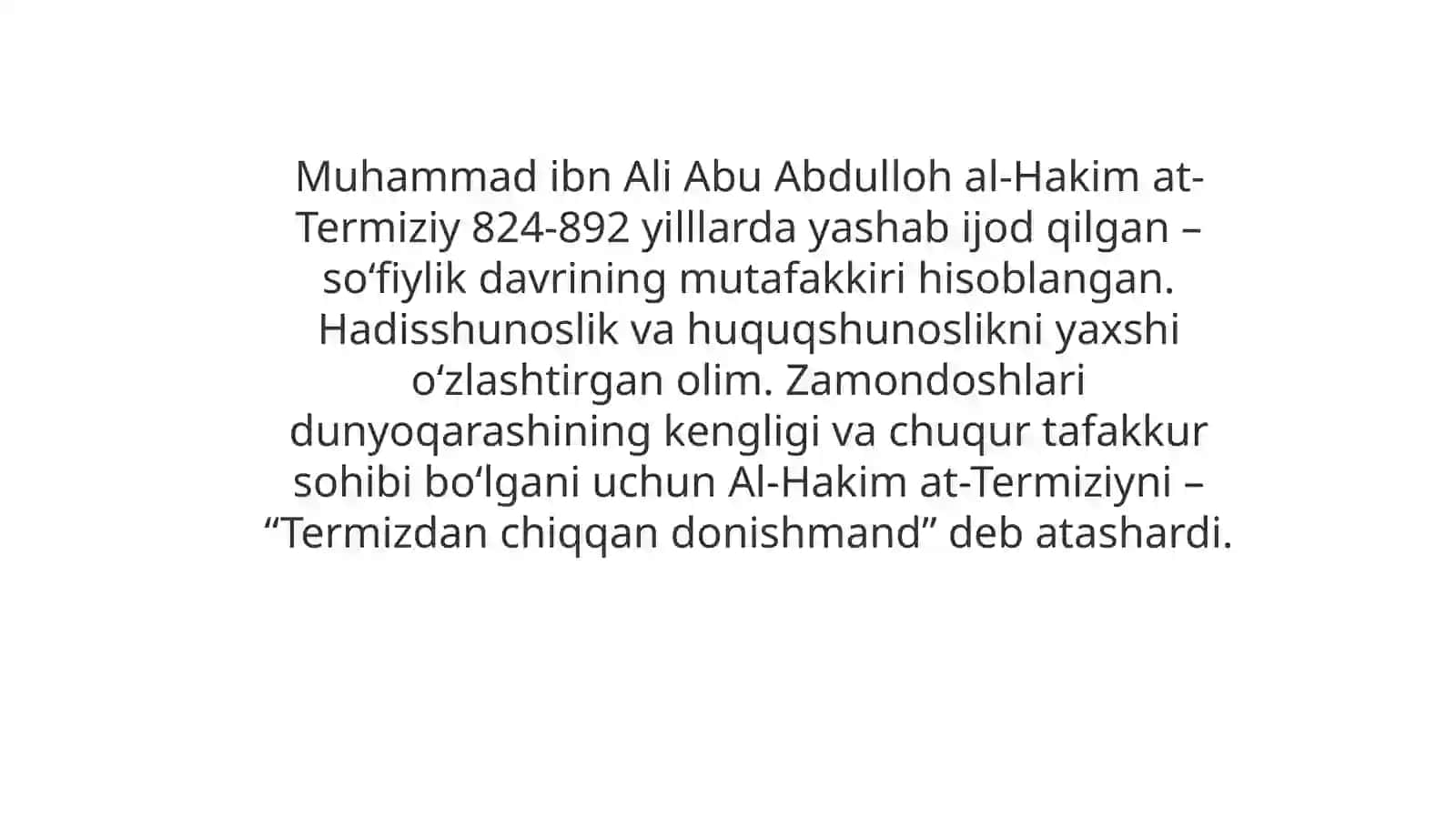 Abu Iso Muhammad Termiziyning hayoti va ilmiy merosi 4