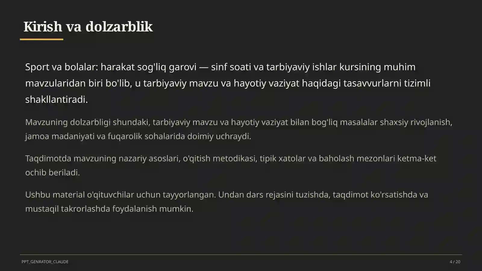 Sport va bolalar: harakat sog'liq garovi 4