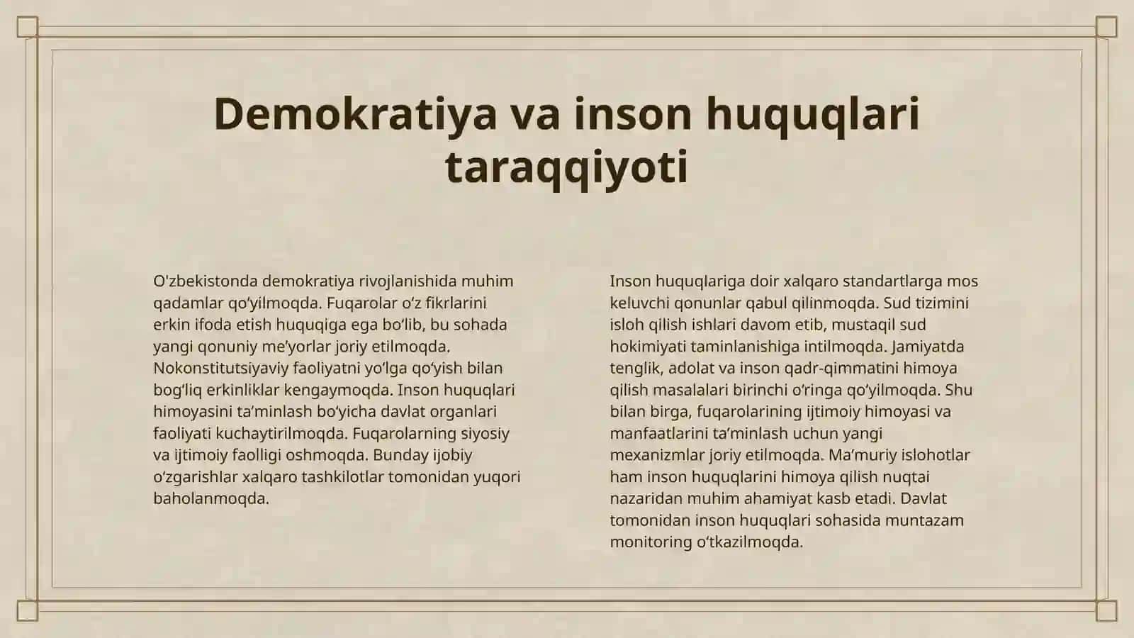YANGI OʻZBEKISTON IJTIMOIY-SIYOSIY, IQTISODIY VA MADANIY HAYOTIDA ROʻY BERAYOTGAN OʻZGARISHLARNING XALQARO REYTING VA INDEKSLARDA AKS ETISHI 4
