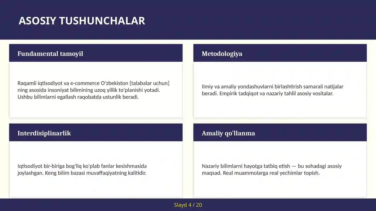 Raqamli iqtisodiyot va e-commerce O'zbekiston [talabalar uchun] 4
