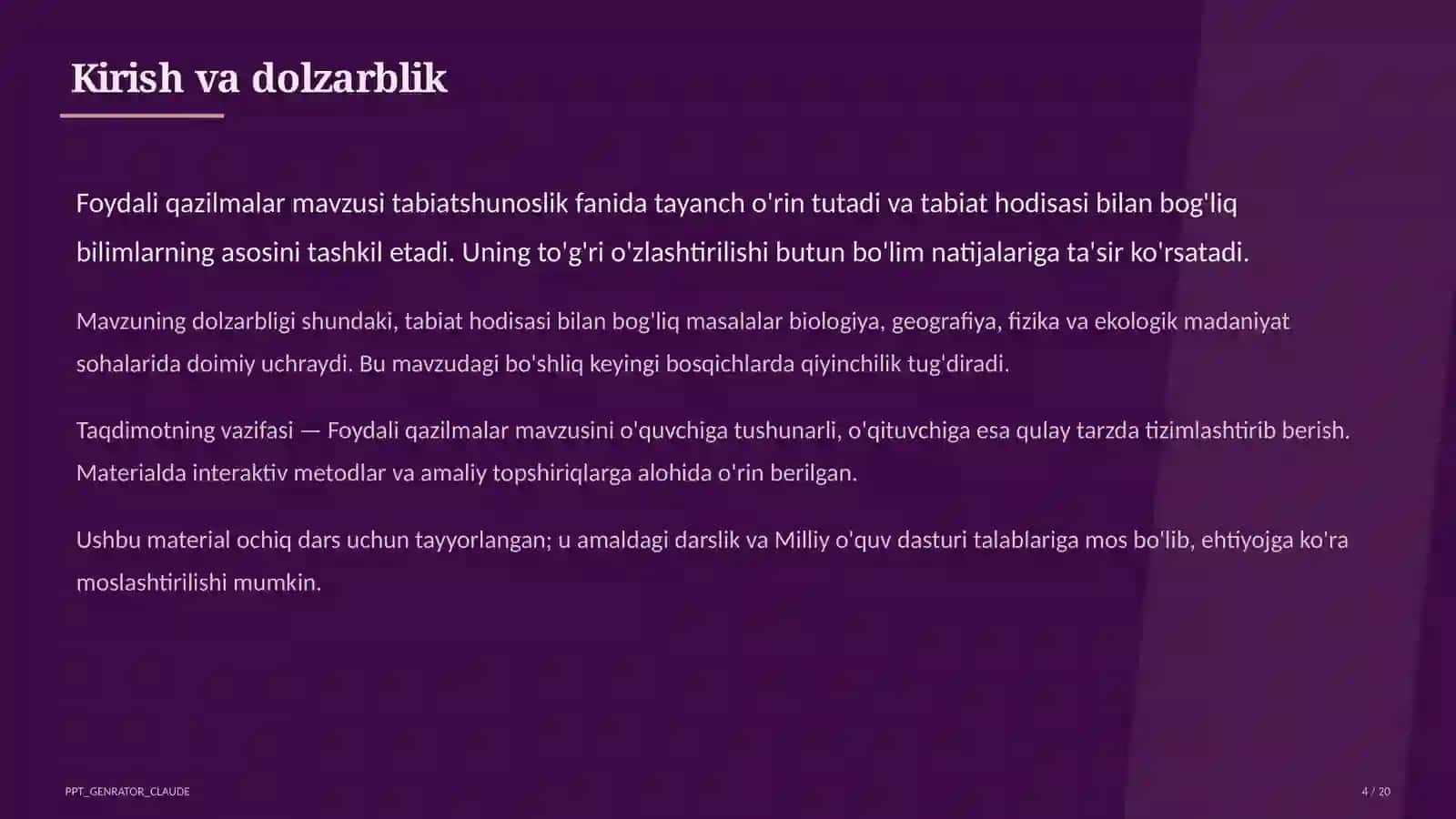 Foydali qazilmalar (3-sinf) 4