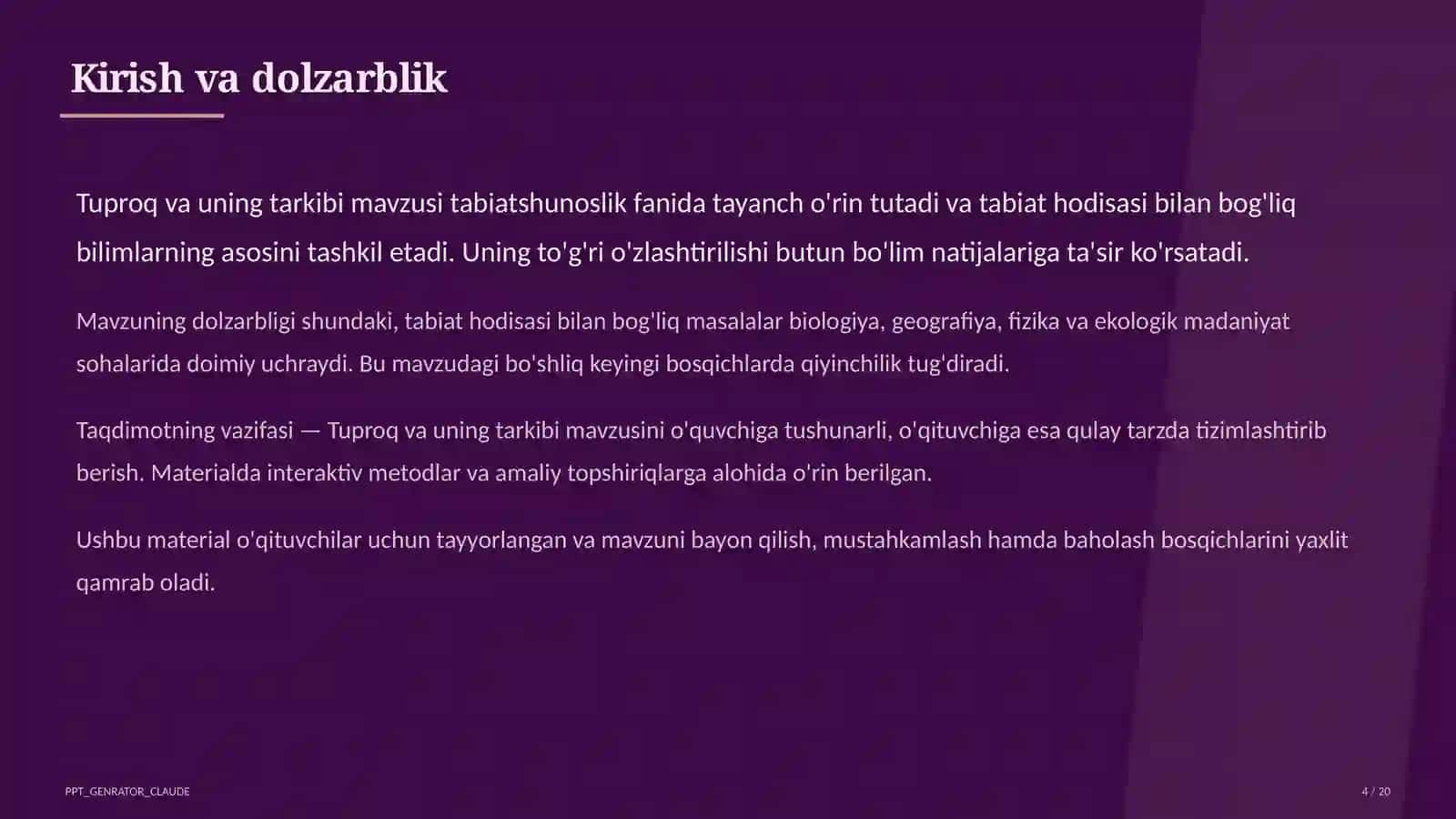 Tuproq va uning tarkibi (2-sinf) 4