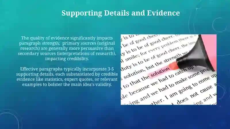Developing paragraphs Definition and Analysis 4
