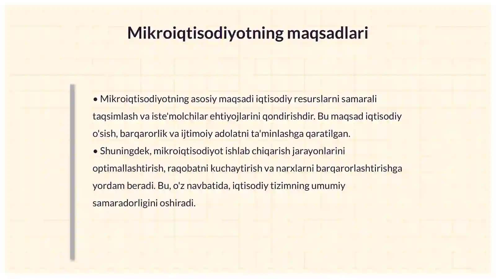 Mikroiqtisodiyot faniga kirish 4