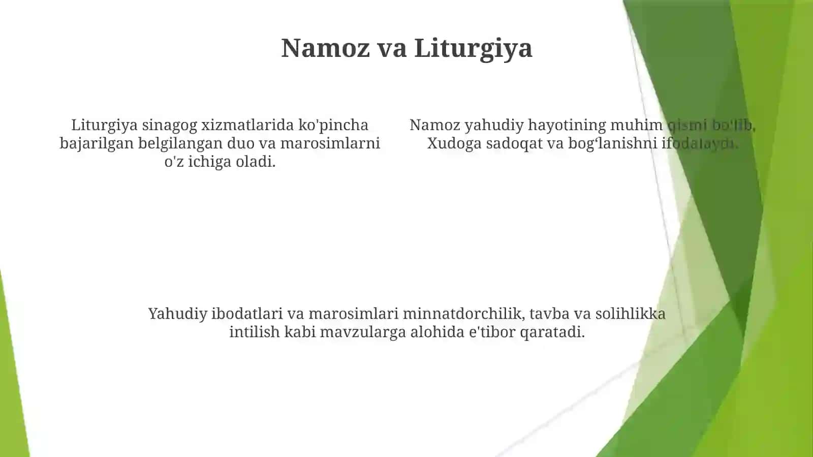 Yahudiylik Ta'limotlari 4