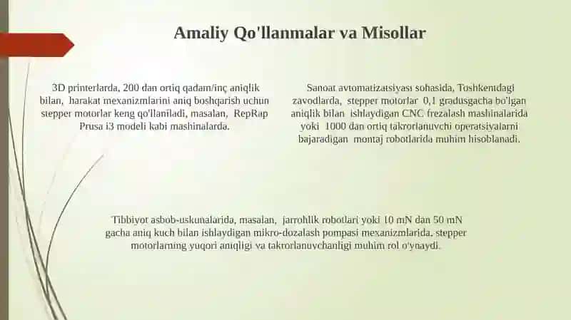 Qadamli motorlarni modellashtirish 4