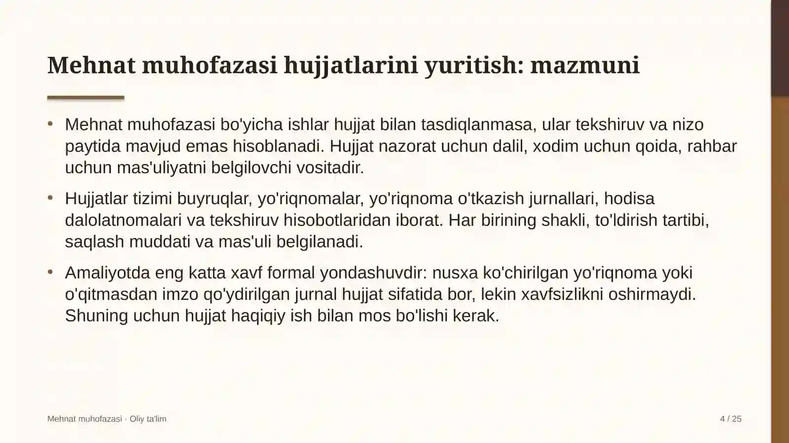 Beton zavodlarida mehnat muhofazasi hujjatlarini yuritish 4