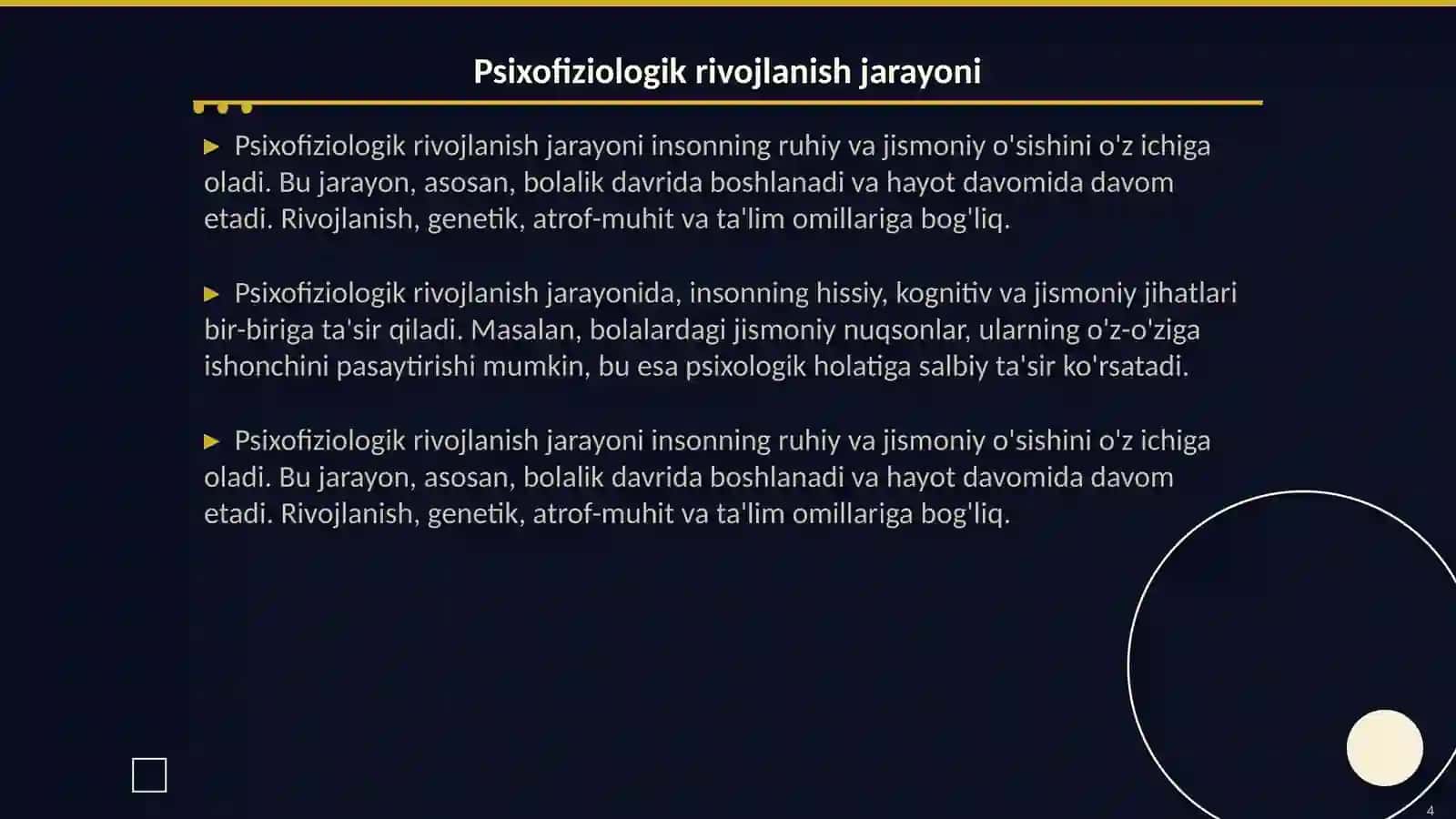 Nuqsonlarning psixofiziologik rivojlanishiga ta'sirli sxema 4