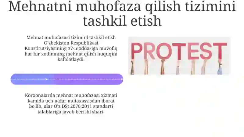 Mehnatni muhofaza qilish qonunlari tashkiliy asoslari 4