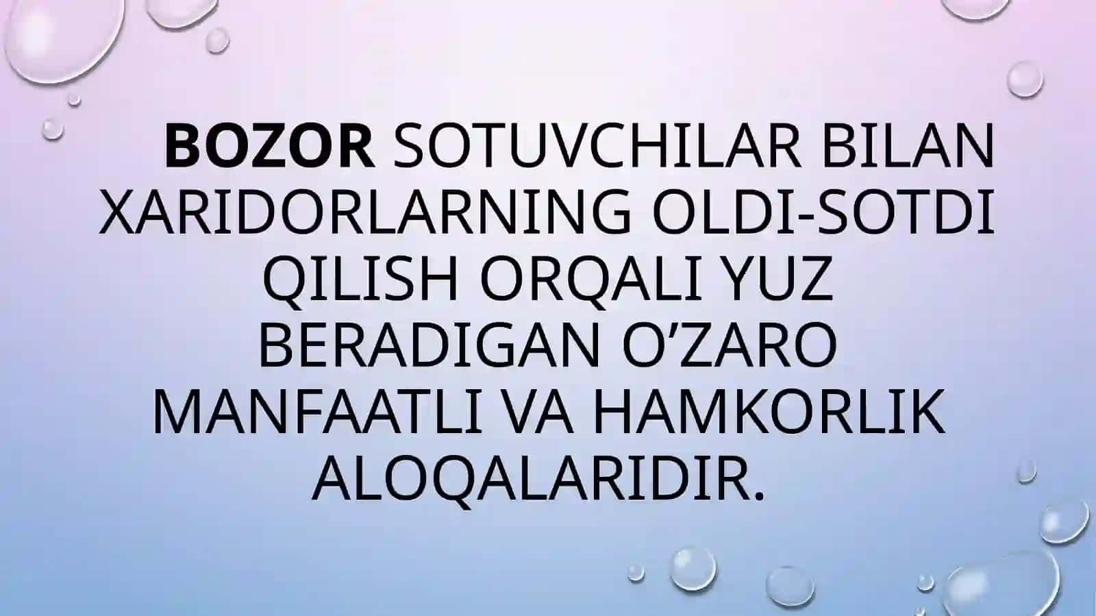 BOZOR TUSHUNCHASI VA TURLARI 4