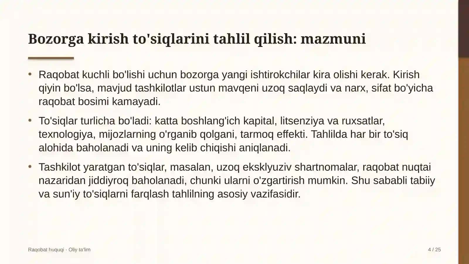 aviatsiya texnikasini ta'mirlash korxonalarida bozorga kirish to'siqlarini tahlil qilish 4086 4