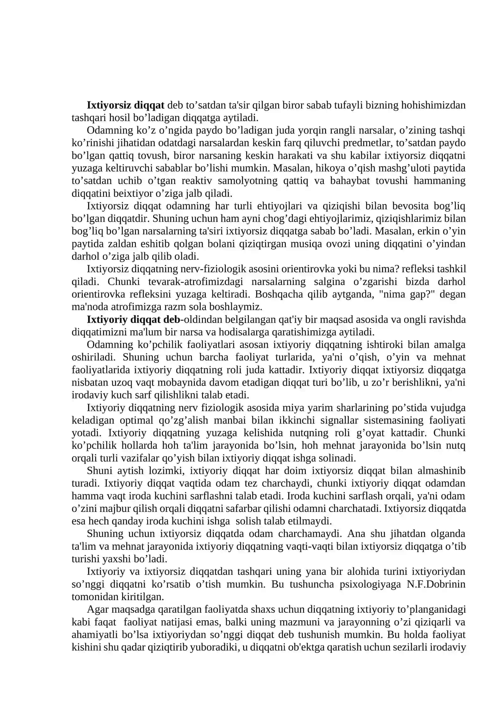 Diqqat tushunchasi 4