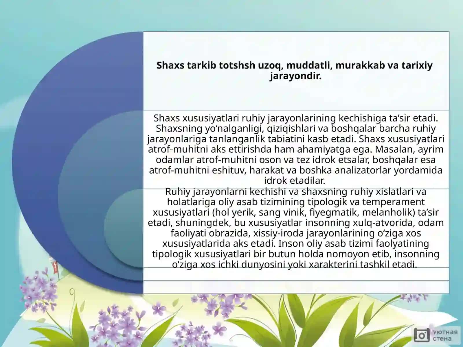 Nutqning temp-ritm tomoning buzilishlariga ega bolalar shaxs va shaxslararo munosabat xususiyatlari 4