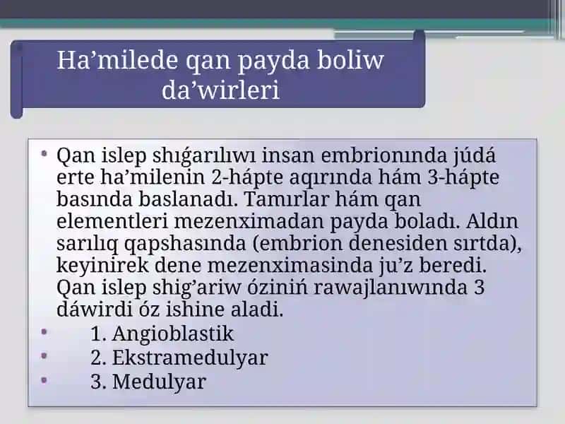 Balalarda qon sistemasini tekshirish metodikasi 4