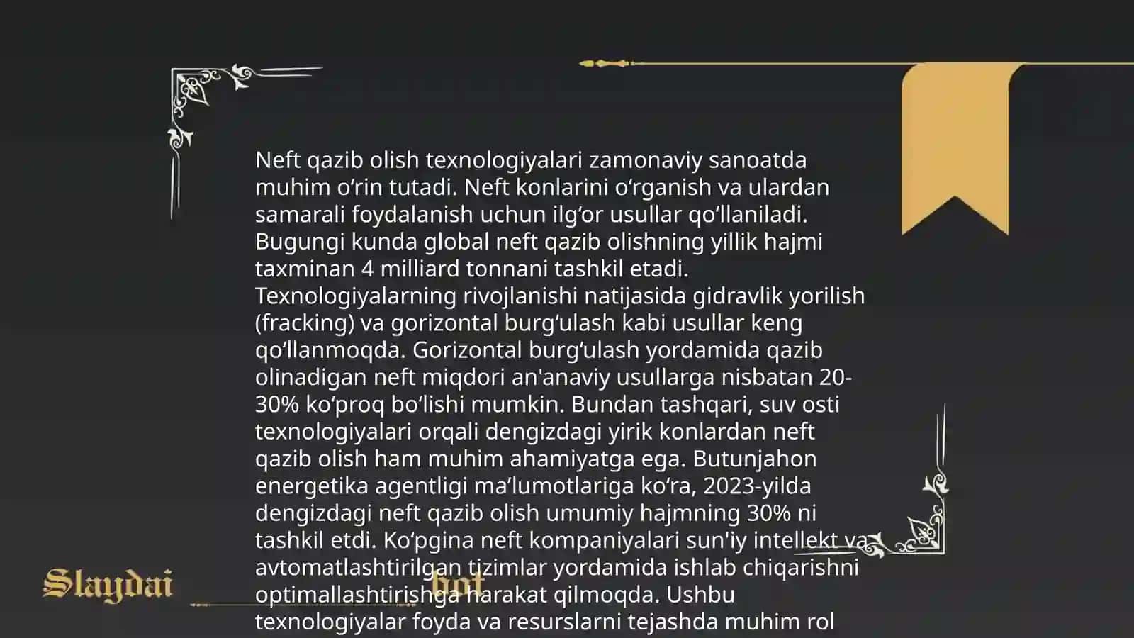 Neft gaz sanoati haqida 4