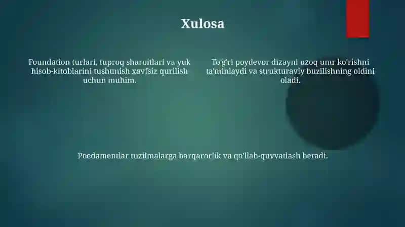 Asoslar haqida tushuncha 4