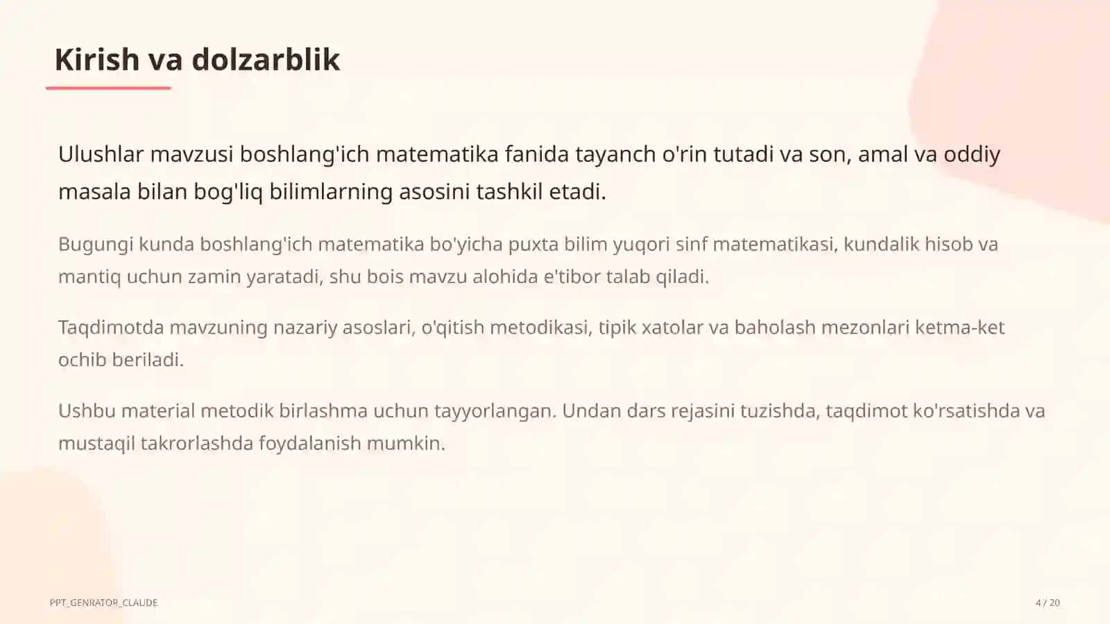 Ulushlar (3-sinf) 4
