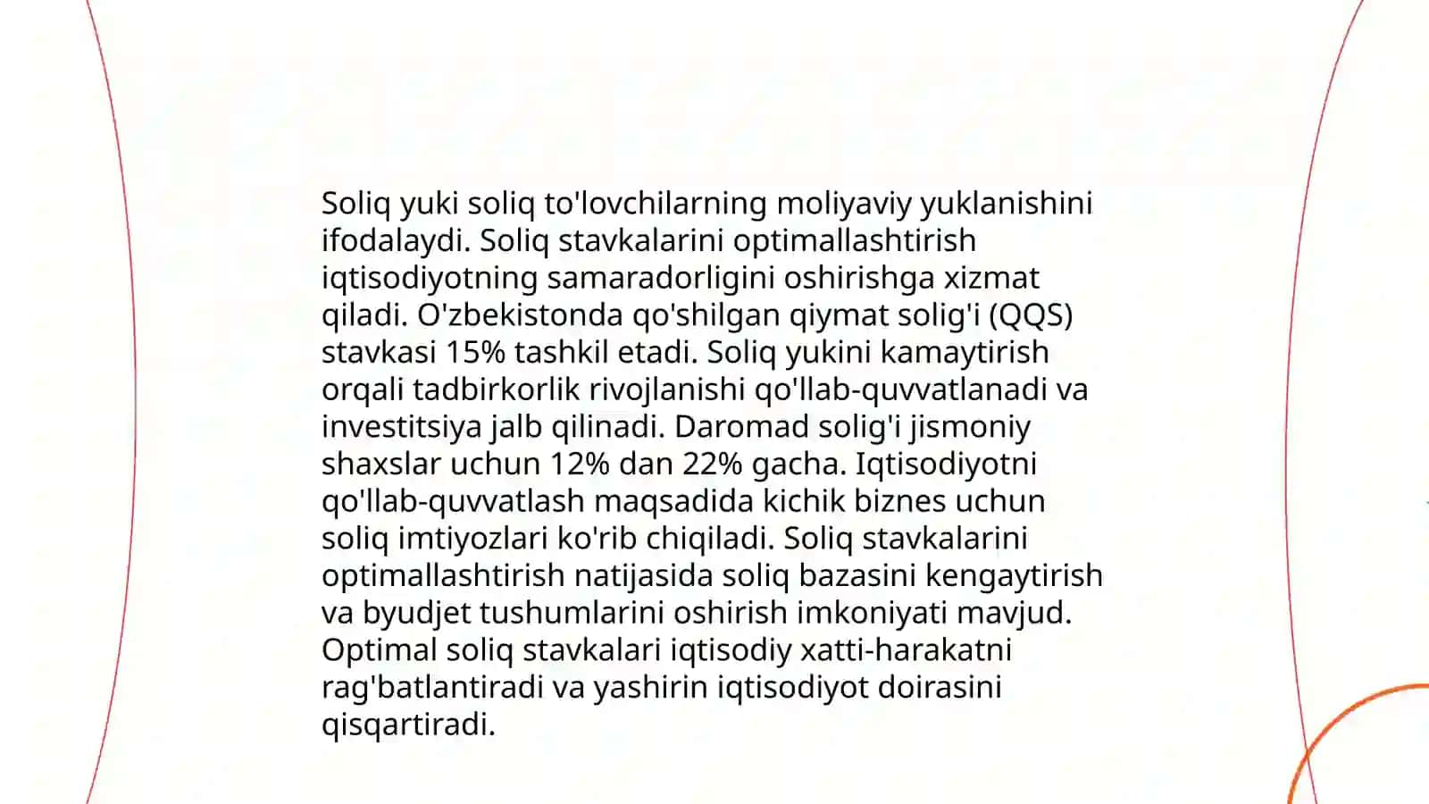 Byudjet-soliq siyosatini takomillashtirish yo‘nalishlari 4