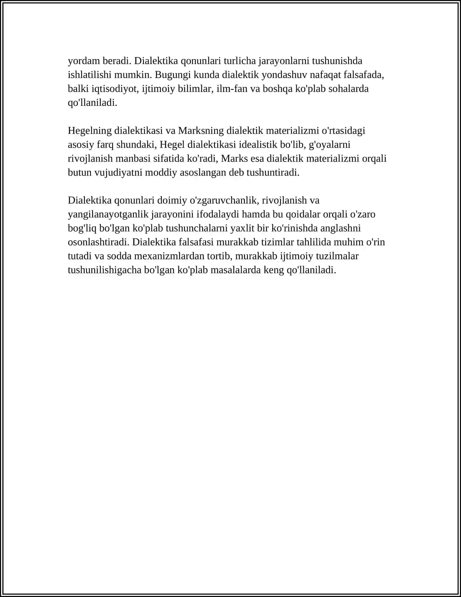 RIVOJLANISHNING UMUMIY QONUNLARI VA KATEGORIYALARI 4