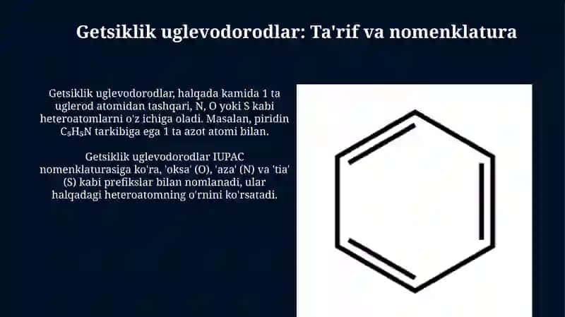 Siklik va Getsiklik Uglevodorodlarning Tuzilishi va Nomenklaturasi 4
