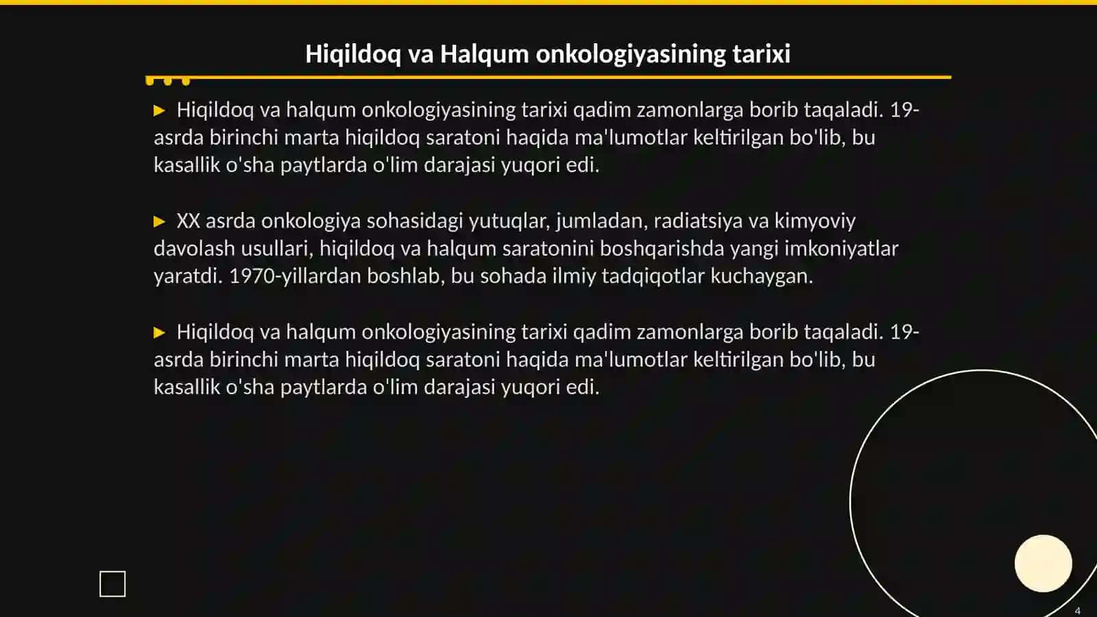 Hiqildoq va Halqum Onkologiyasi (Larynx and Pharynx) 4