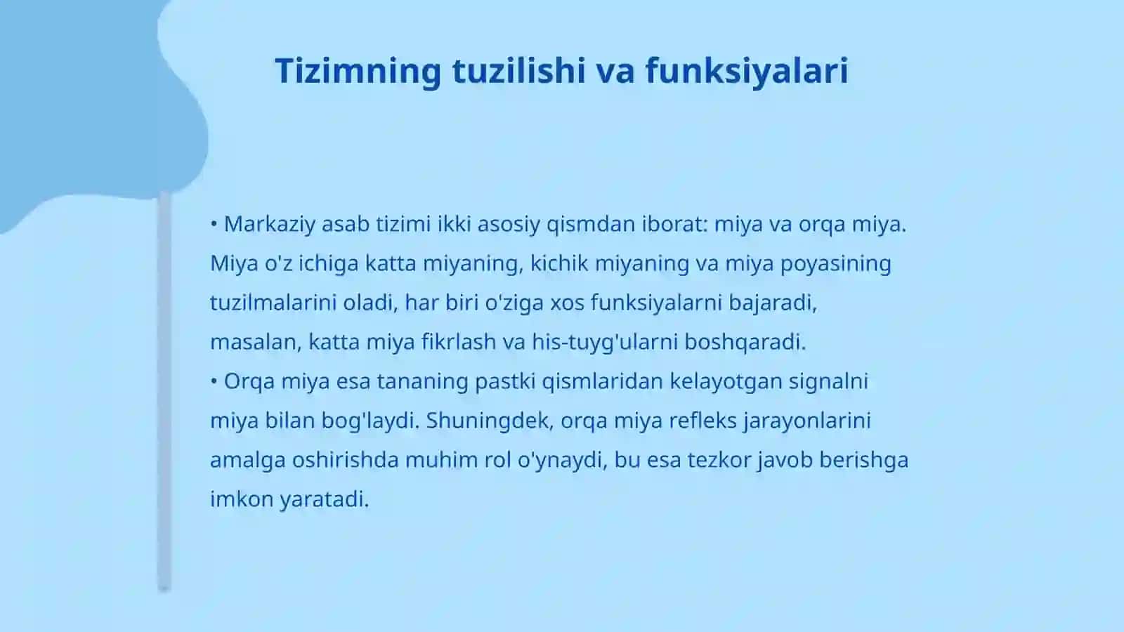 Markaziy Asab tizimi funksiasi xolatini aniqlash 4