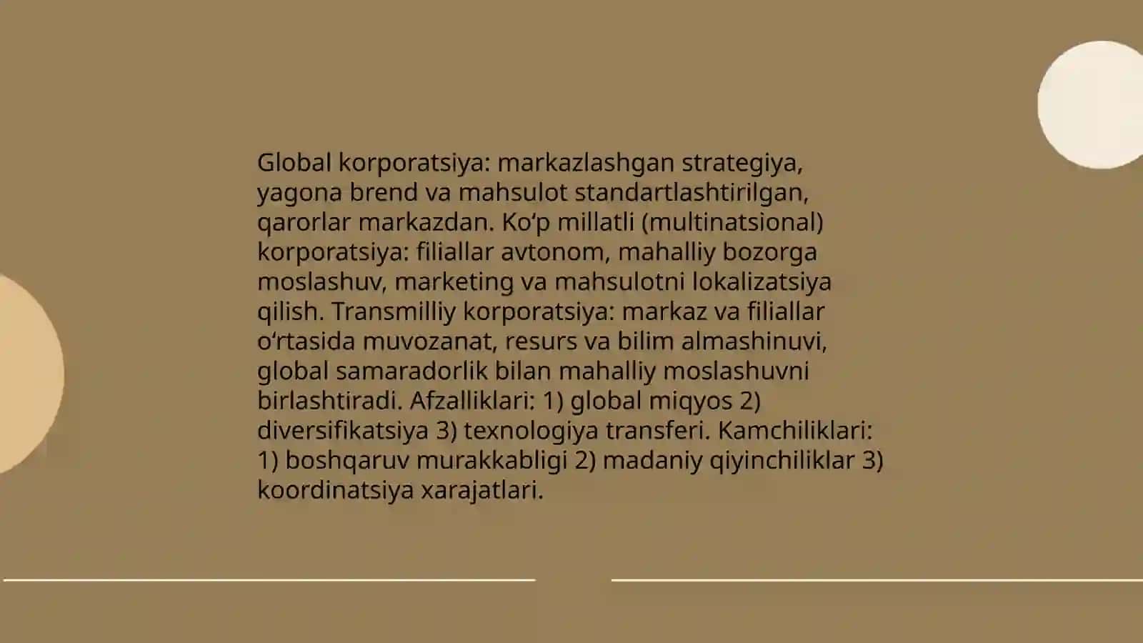 Xalqaro biznesning tashkiliy dizayni va tuzilishi 4