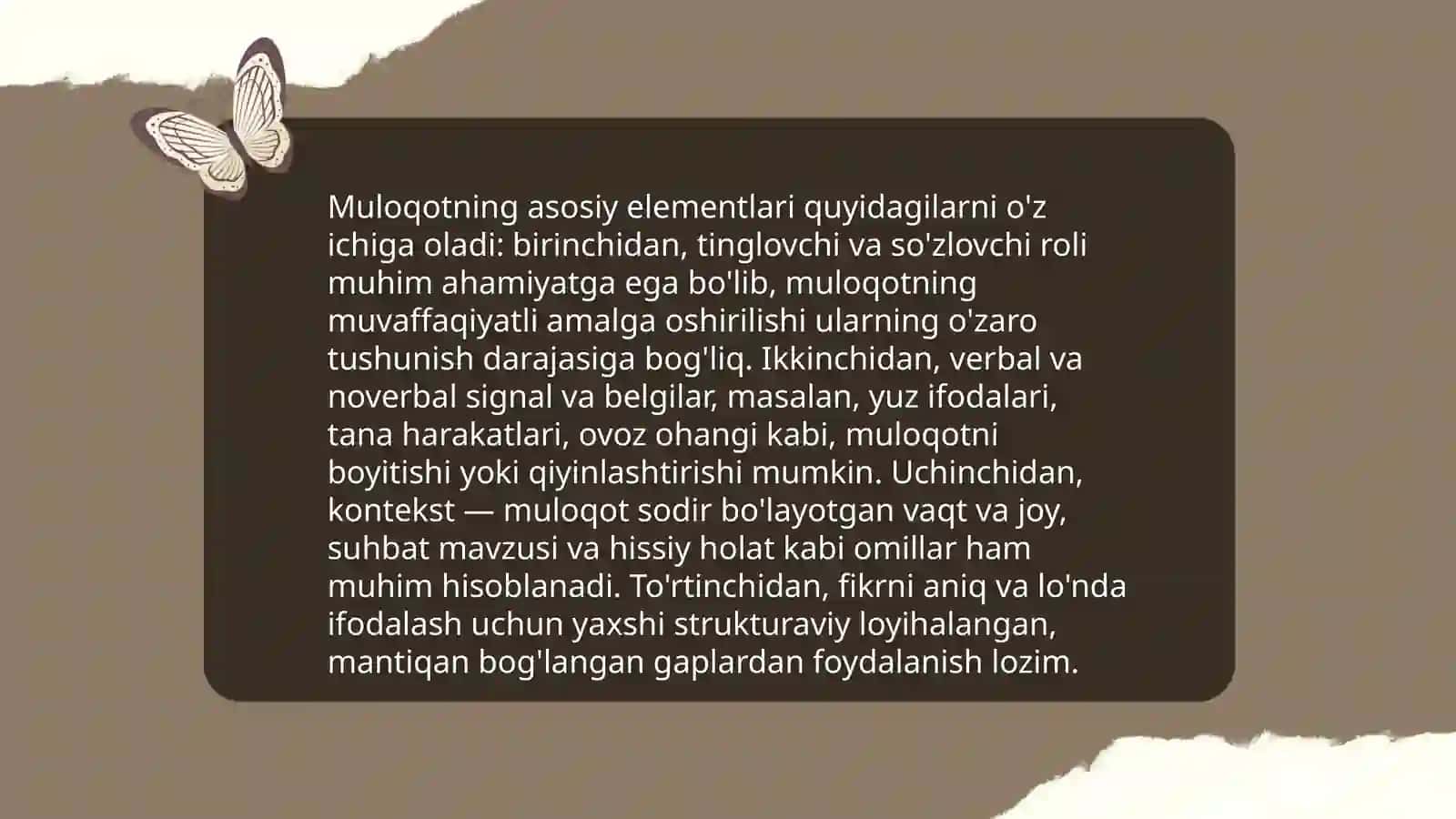 Muloqot haqida tushuncha. Pedagogik muloqot haqida tushuncha 4